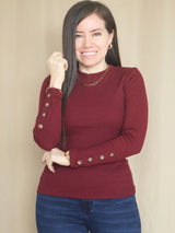 POLO RIB BÁSICO BOTONES