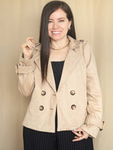 ABRIGO CORTO HEBILLAS CON POLAR