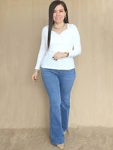 POLO RIB ESCOTE CORAZÓN