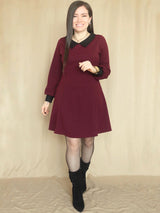 VESTIDO CORTO CON CUELLO