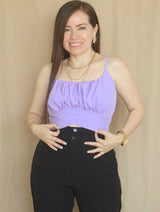 TOP TIRAS BUSTO RECOGIDO EN V