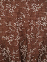 MAXIVESTIDO CAMISERO CON PRETINA ESTAMPADO CHOCOLATE