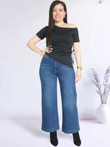 PANTALÓN SEMI PALAZO JEAN PETIT