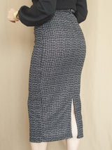 FALDA MIDI TWEED