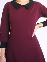 VESTIDO CORTO CON CUELLO
