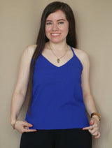 BLUSA TIRAS CUELLO V