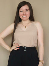 BLUSA TIRAS CUELLO V