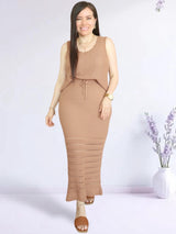 MAXIFALDA TEJIDA COCOS