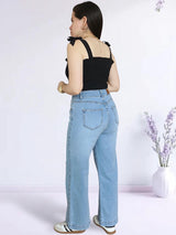 PANTALÓN SEMI PALAZO JEAN PETIT