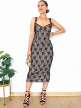 CONJUNTO CORSET CON COPAS VIPIUR NEGRO