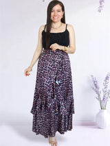 MAXIFALDA VUELOS PEQUEÑOS ESTAMPADO ANIMAL PRINT