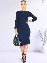 VESTIDO MIDI TIRA CRUZADA IMPORTADO