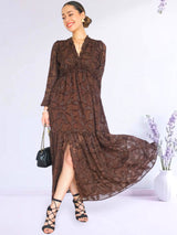 MAXIVESTIDO FULL BOBOS CHOCOLATE