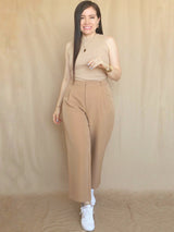 PANTALÓN SLOUCHY SASTRE CON TAPAS
