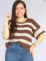 POLO TEJIDO CON FRANJAS