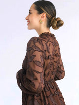 MAXIVESTIDO FULL BOBOS CHOCOLATE