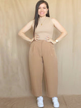 PANTALÓN SLOUCHY SASTRE CON TAPAS