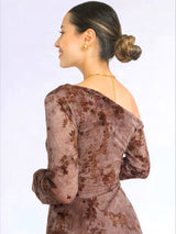 MAXIVESTIDO MESH ASIMÉTRICO