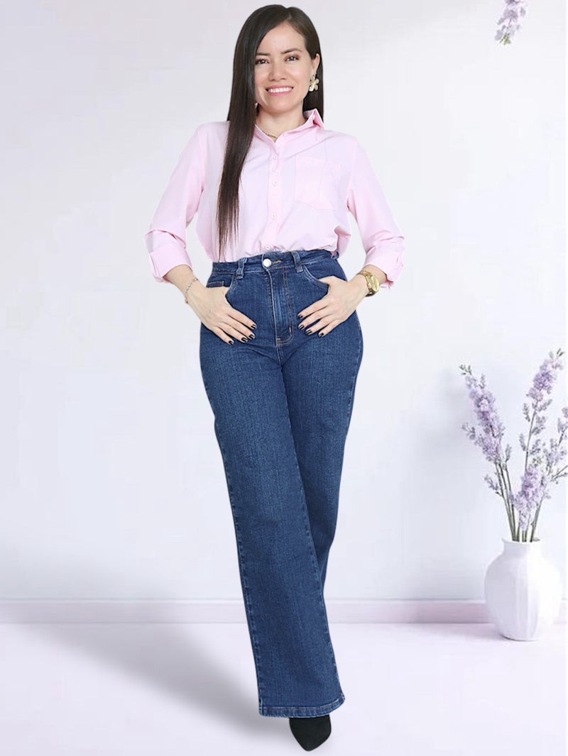 PANTALÓN WIDE LEG JEAN