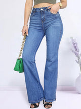 PANTALÓN FLARE JEAN SUPER ESTRETCH