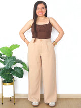 PANTALÓN PALAZO CON ELÁSTICO