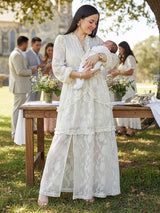 MAXIVESTIDO FULL BOBOS CON PRETINA CREMOSO (O)