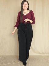PANTALÓN PALAZO CON ELÁSTICO