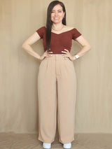 PANTALÓN PALAZO CON ELÁSTICO