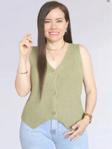 SWEATER CHALECO TEJIDO