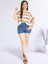 POLO TEJIDO CON FRANJAS