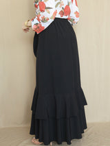 MAXIFALDA VUELOS PEQUEÑOS COLOR ENTERO