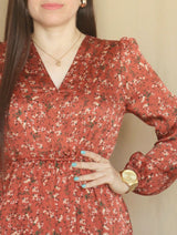 MAXIVESTIDO 2 TIEMPOS ESTAMPADO LACRE
