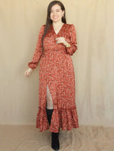 MAXIVESTIDO 2 TIEMPOS ESTAMPADO LACRE