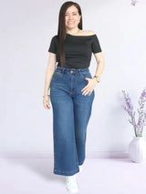 PANTALÓN SEMI PALAZO JEAN PETIT