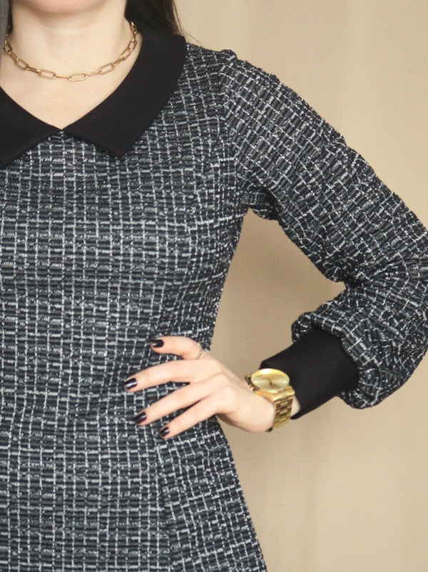VESTIDO CORTO TWEED