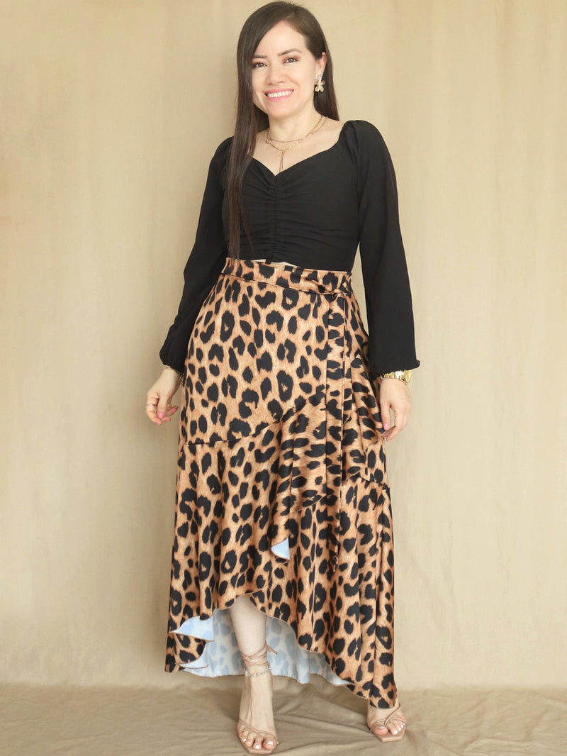 MAXIFALDA VUELOS GRANDES ESTAMPADA