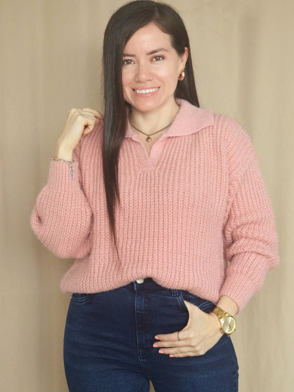 SWEATER CUELLO CAMISERO