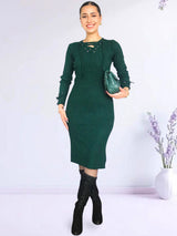 VESTIDO MIDI TIRA CRUZADA IMPORTADO