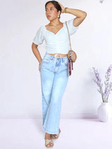 BLUSA CON REGULADOR MANGA CORTA