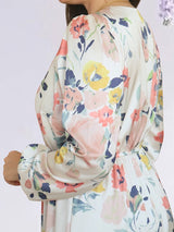 MAXIVESTIDO 3 TIEMPOS ESTAMPADO CREMOSO