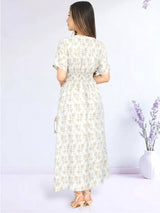 MAXIVESTIDO PRETINA DRAPEADA IVORY