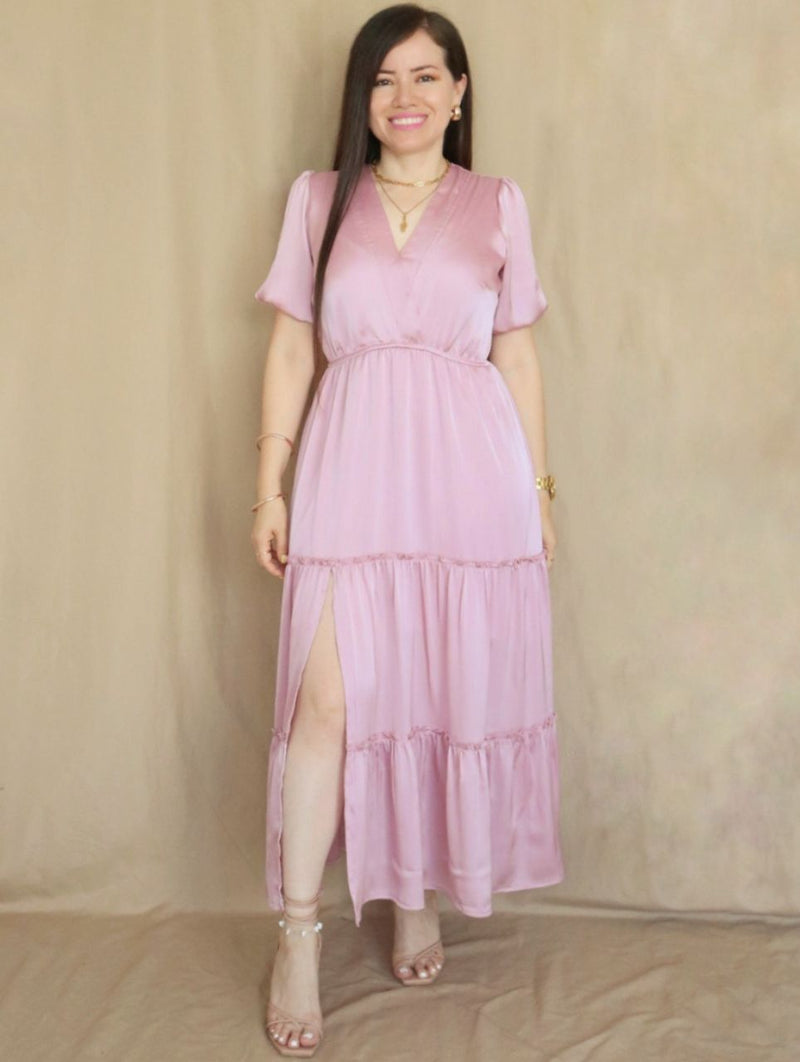MAXIVESTIDO 3 TIEMPOS ROSA ENTERO