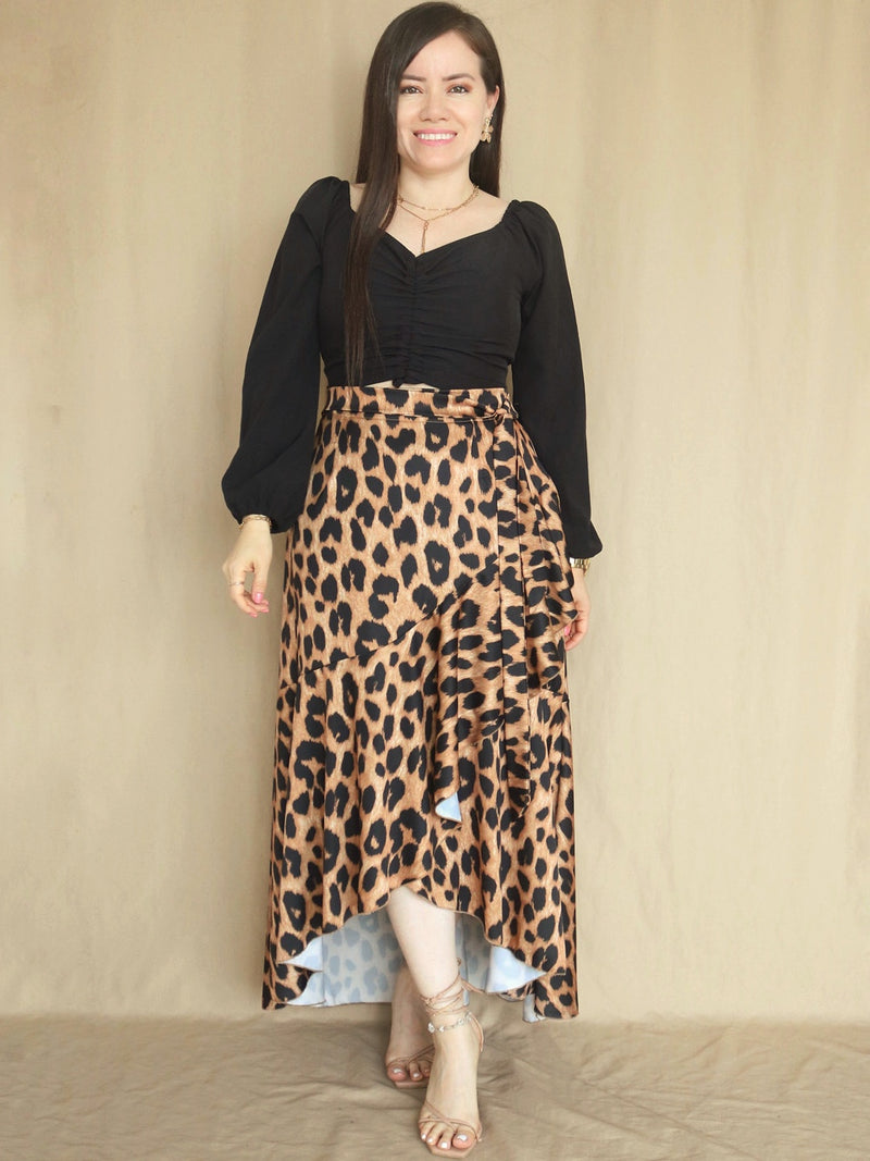 MAXIFALDA VUELOS GRANDES ESTAMPADA