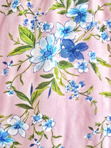 VESTIDO CORTO BUSTO RECOGIDO ESTAMPADO ROSA