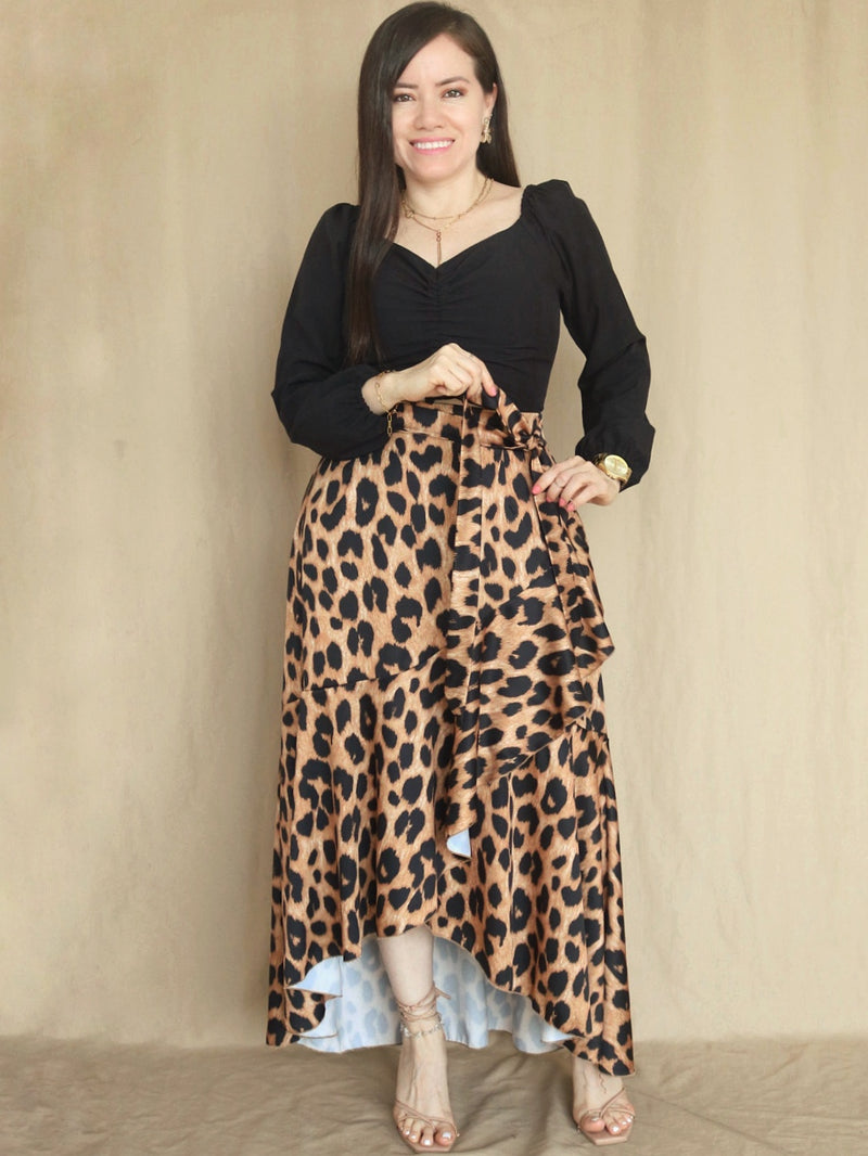 MAXIFALDA VUELOS GRANDES ESTAMPADA