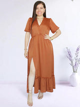MAXIVESTIDO 2 TIEMPOS LACRE ENTERO