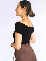POLO RIB ESCOTE CORAZÓN CON PLIEGUES