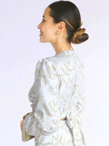 MAXIVESTIDO HEBILLA ESTAMPADO IVORY