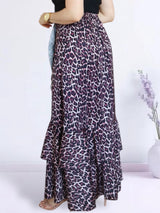 MAXIFALDA VUELOS PEQUEÑOS ESTAMPADO ANIMAL PRINT