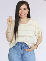 POLO TEJIDO CON FRANJAS